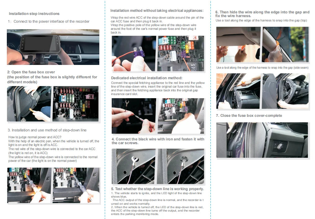 Dashcam for cars 4 Channel Black Box WiFi Driving Camera FHD 1080P Night Vision Loop Recording add Hardwire kit car accessories