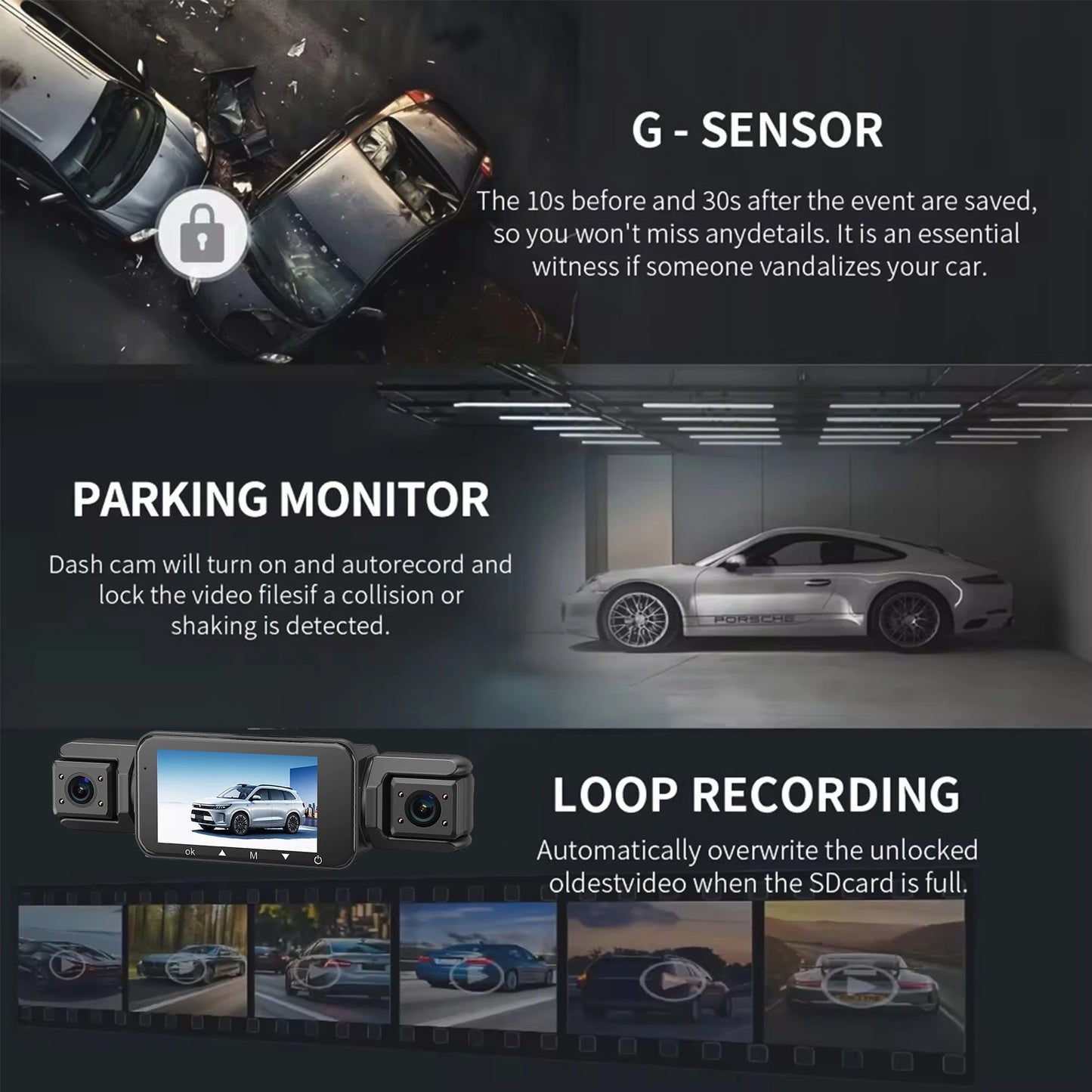 Dashcam for cars 4 Channel Black Box WiFi Driving Camera FHD 1080P Night Vision Loop Recording add Hardwire kit car accessories