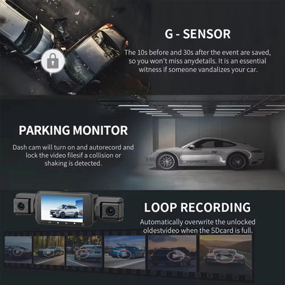 Dashcam for cars 4 Channel Black Box WiFi Driving Camera FHD 1080P Night Vision Loop Recording add Hardwire kit car accessories