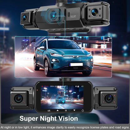 Dashcam for cars 4 Channel Black Box WiFi Driving Camera FHD 1080P Night Vision Loop Recording add Hardwire kit car accessories